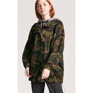 Camo Print Utility Jacket